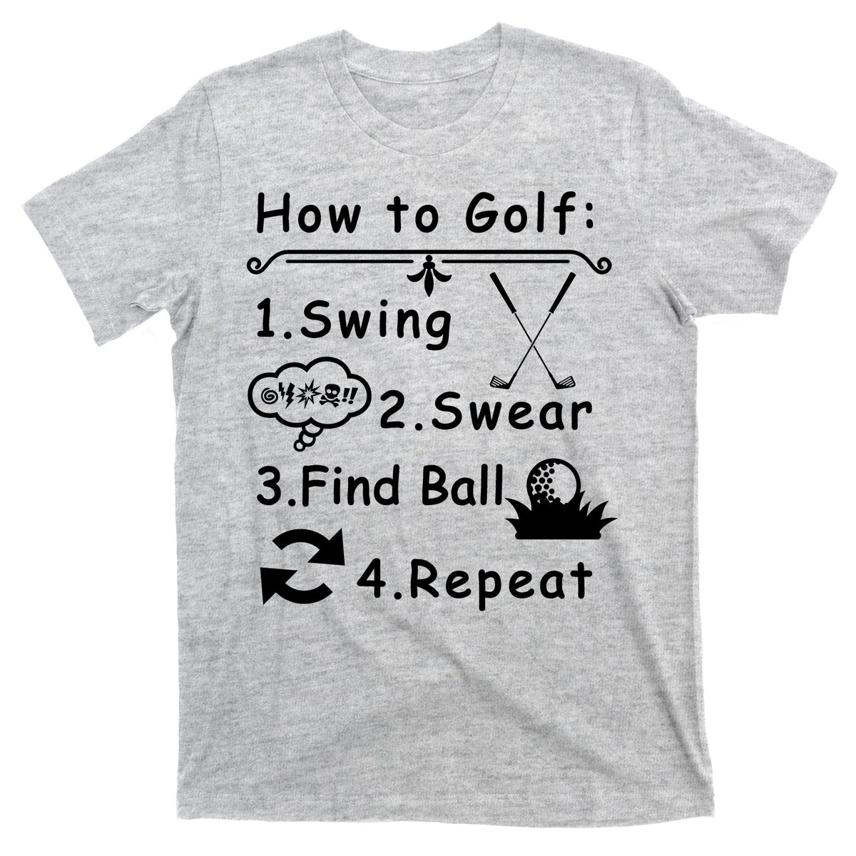 How To Golf Funny T-Shirt product image 9