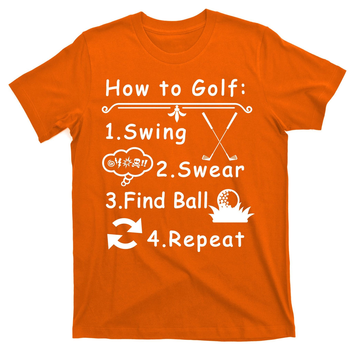 How To Golf Funny T-Shirt product image 5