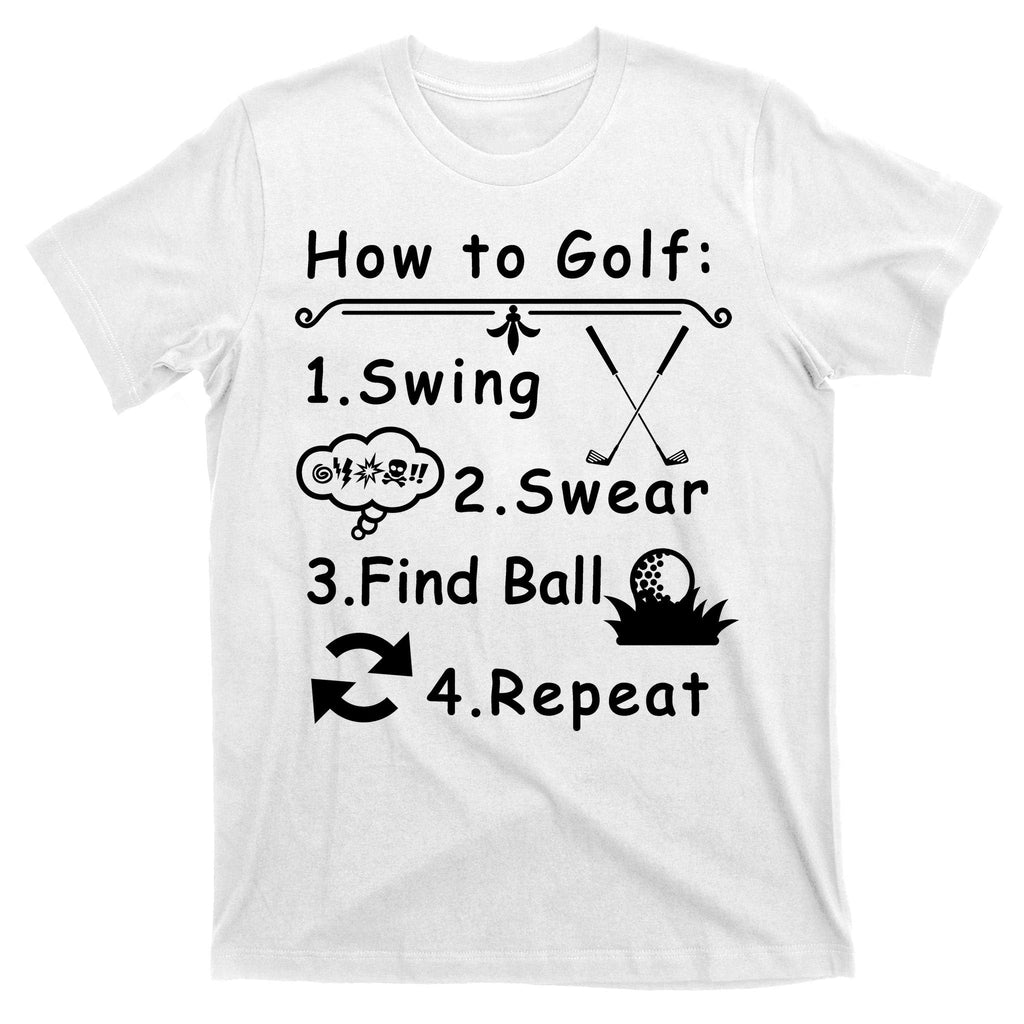 How To Golf Funny T-Shirt product image 11