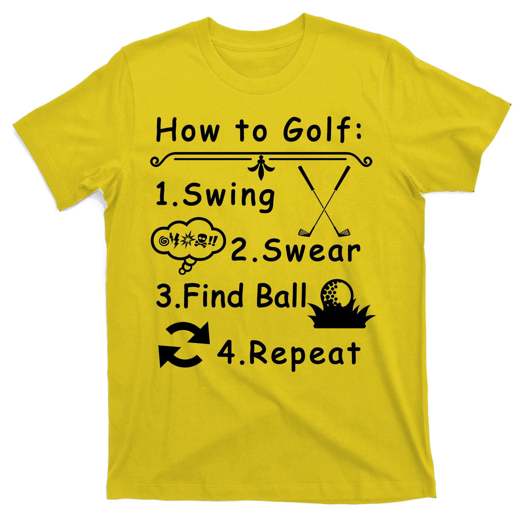 How To Golf Funny T-Shirt product image 3