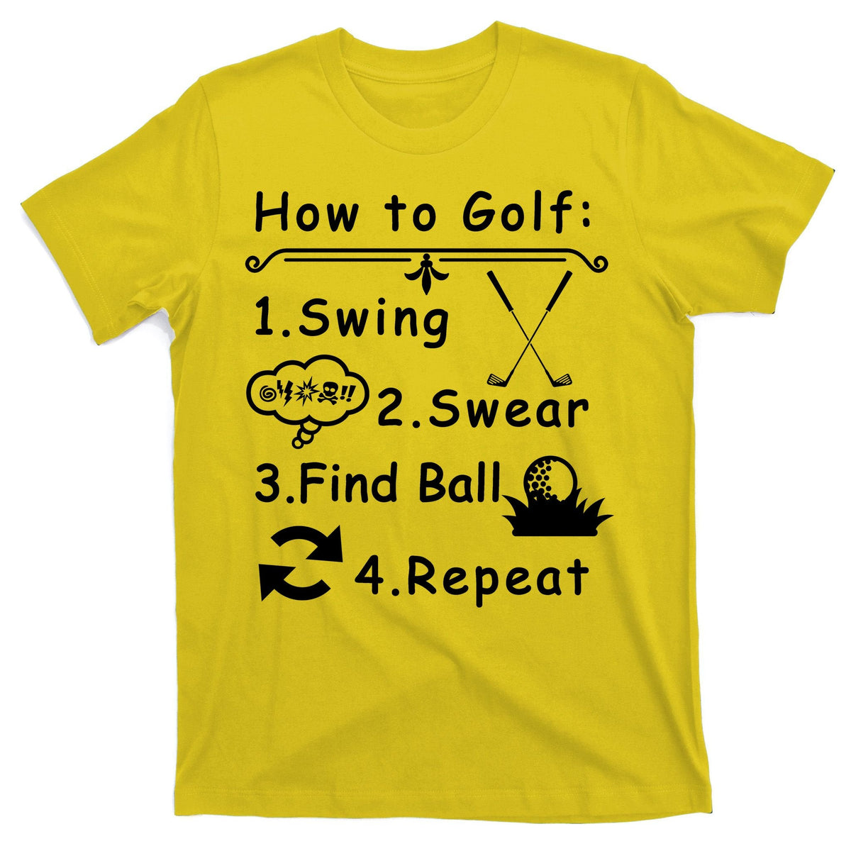 How To Golf Funny T-Shirt product image 3