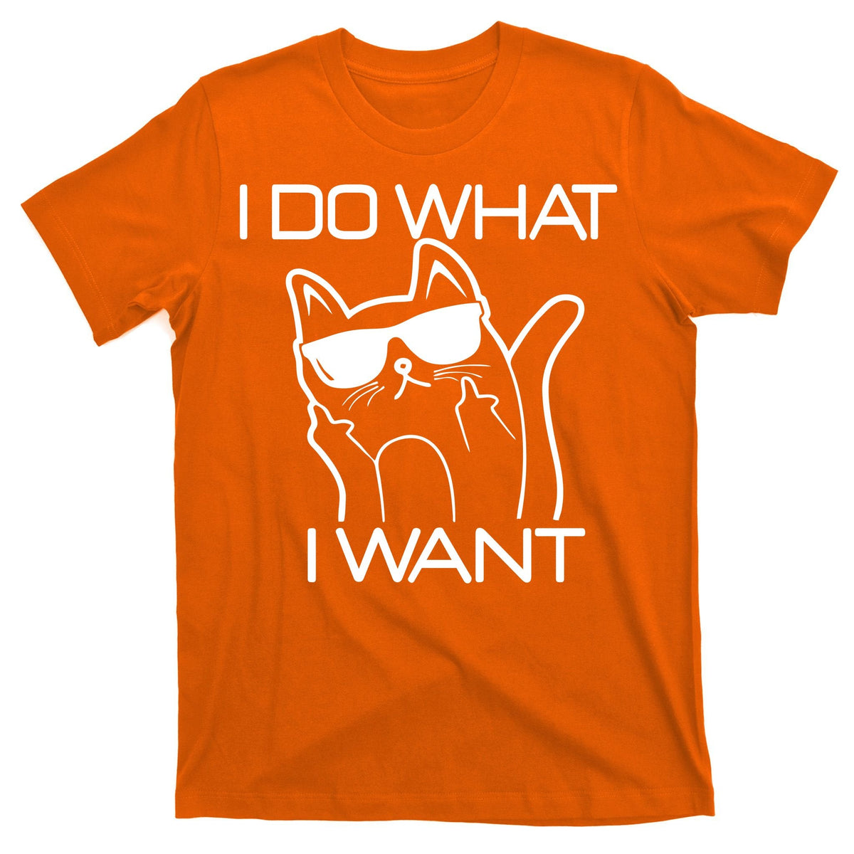 I Do What I Want Funny Cat T-Shirt product image 5