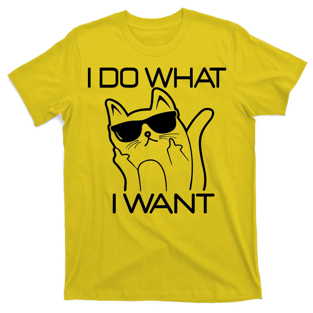 I Do What I Want Funny Cat T-Shirt product image 3