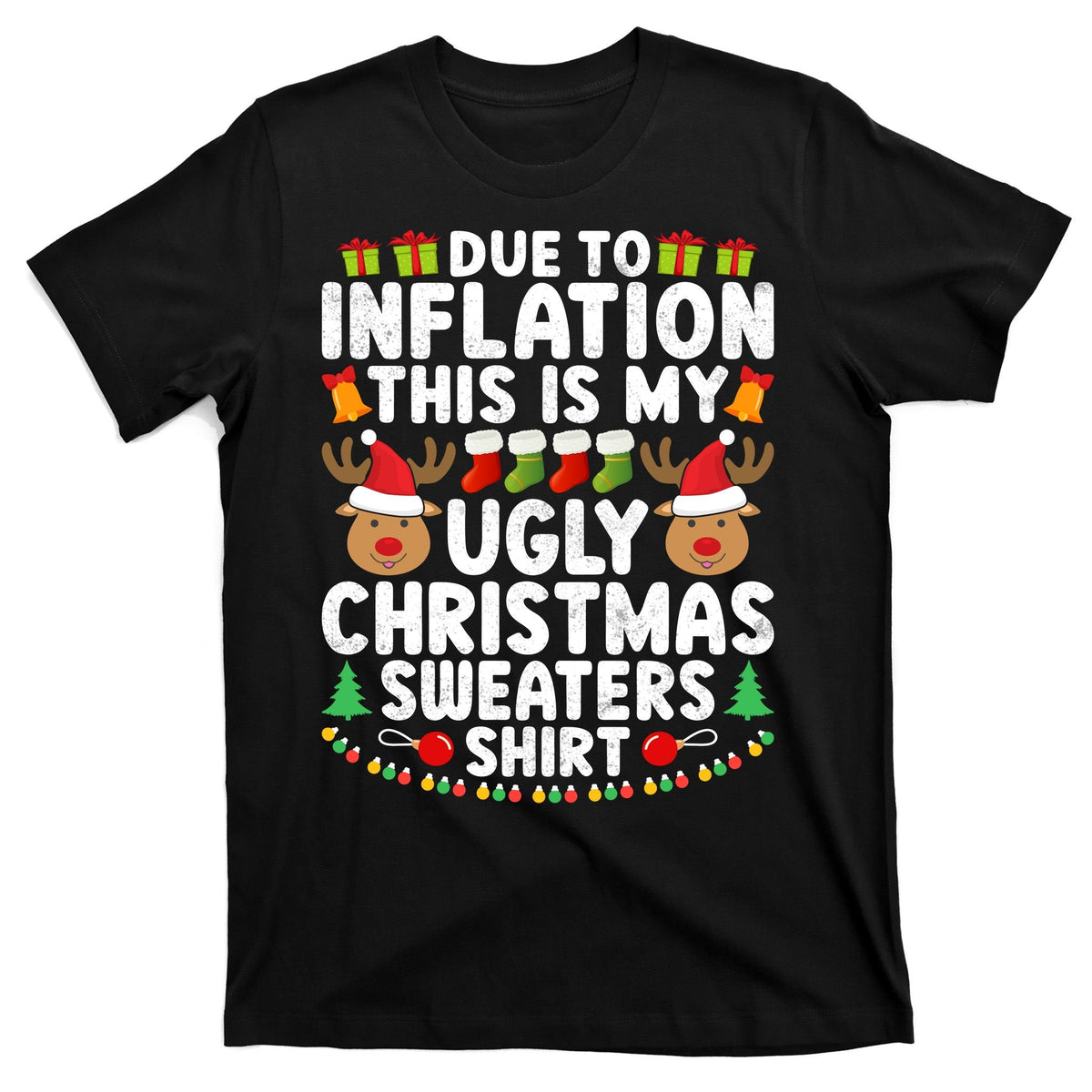 Inflation Fun Ugly Christmas Sweater T-Shirt product image 5