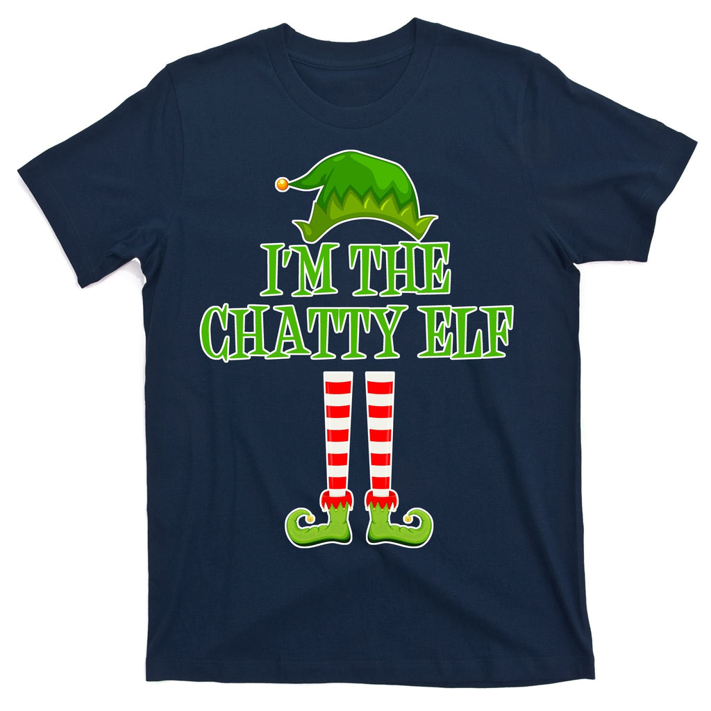 I'm The Chatty Elf Matching Family Christmas T-Shirt product image 1