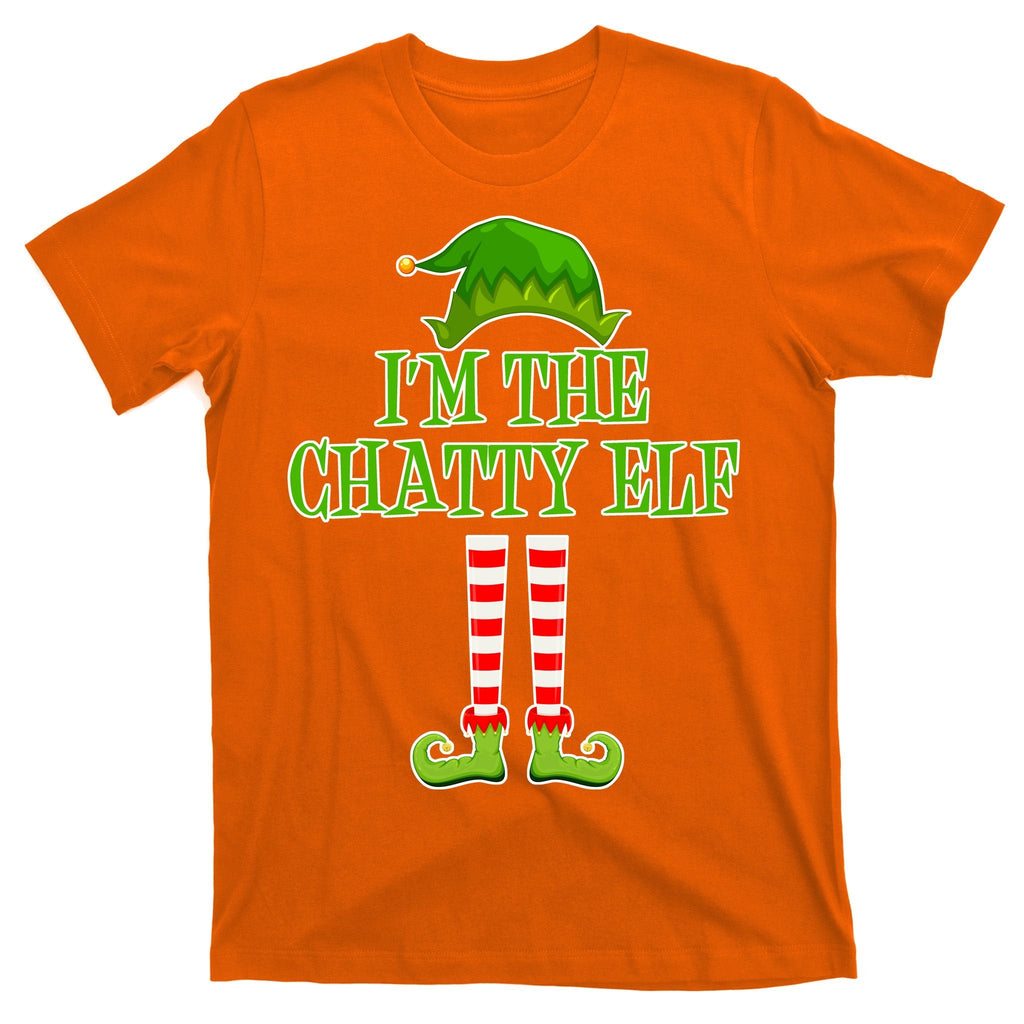 I'm The Chatty Elf Matching Family Christmas T-Shirt product image 5