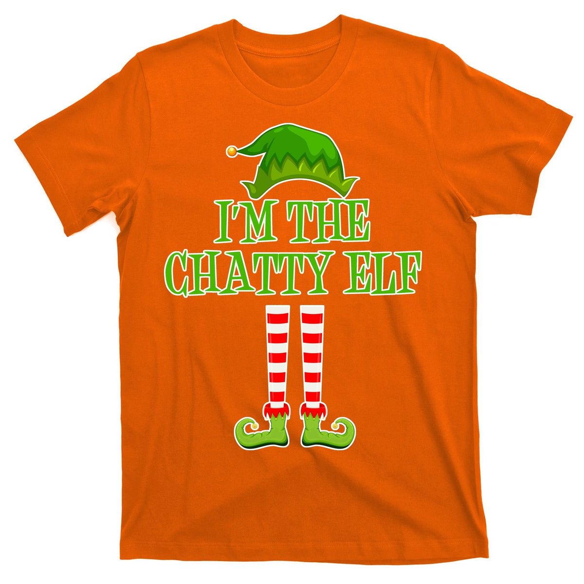 I'm The Chatty Elf Matching Family Christmas T-Shirt product image 5