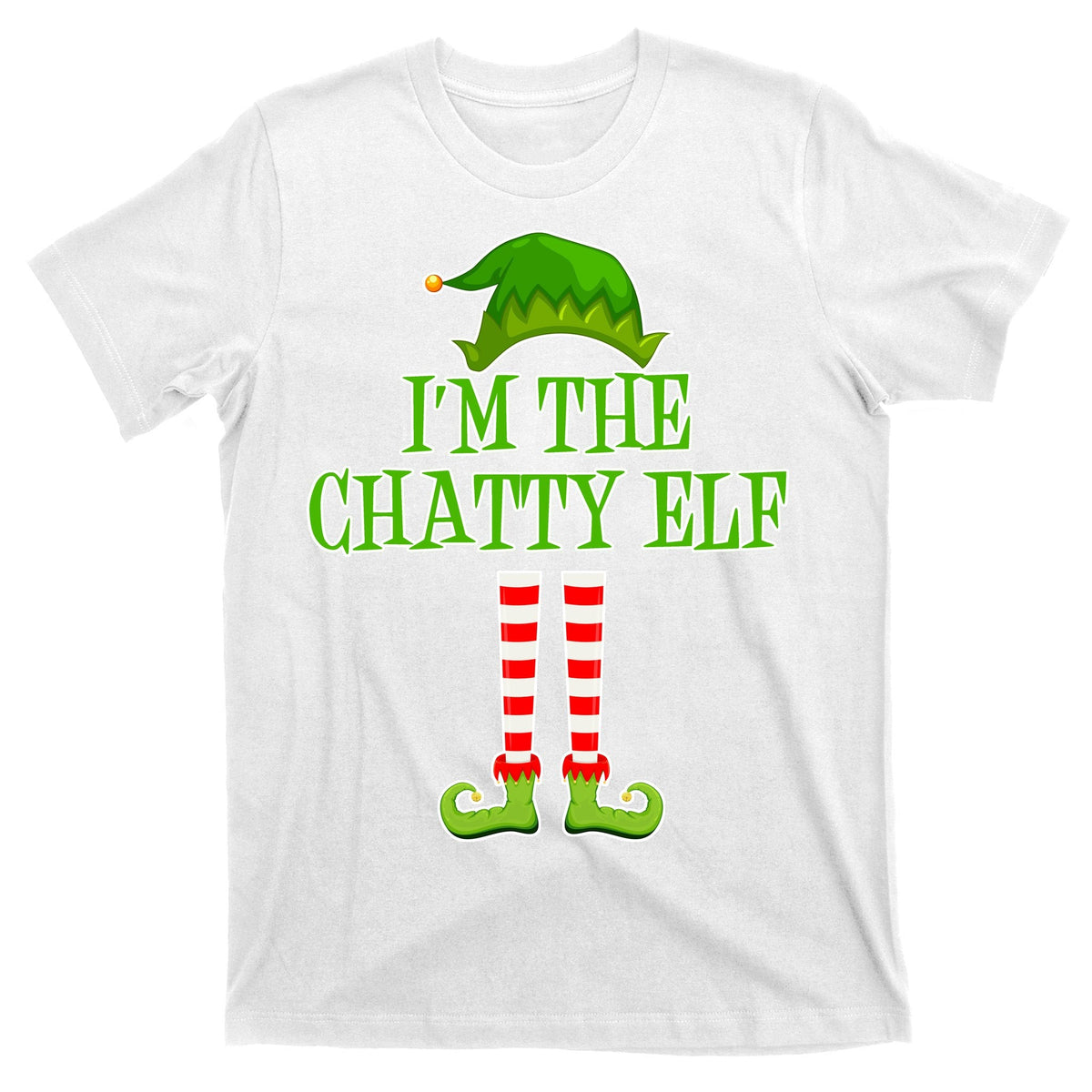 I'm The Chatty Elf Matching Family Christmas T-Shirt product image 11