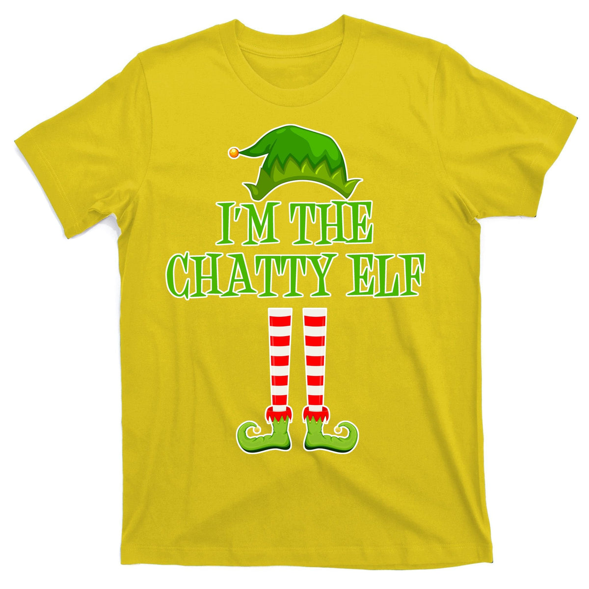 I'm The Chatty Elf Matching Family Christmas T-Shirt product image 3
