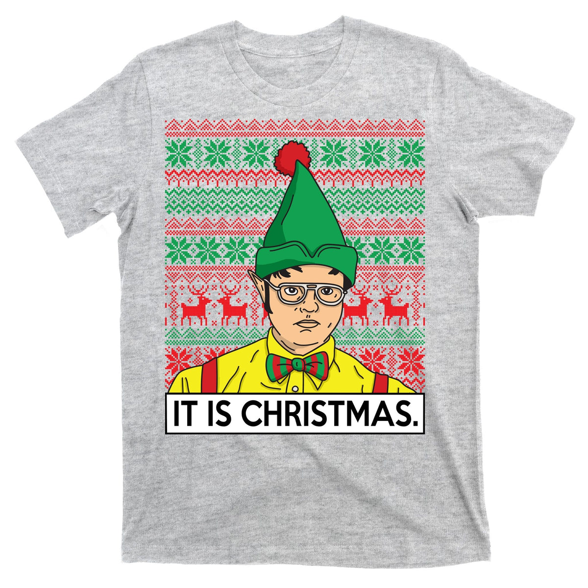 It Is Christmas Ugly Sweater Funny T-Shirt product image 9
