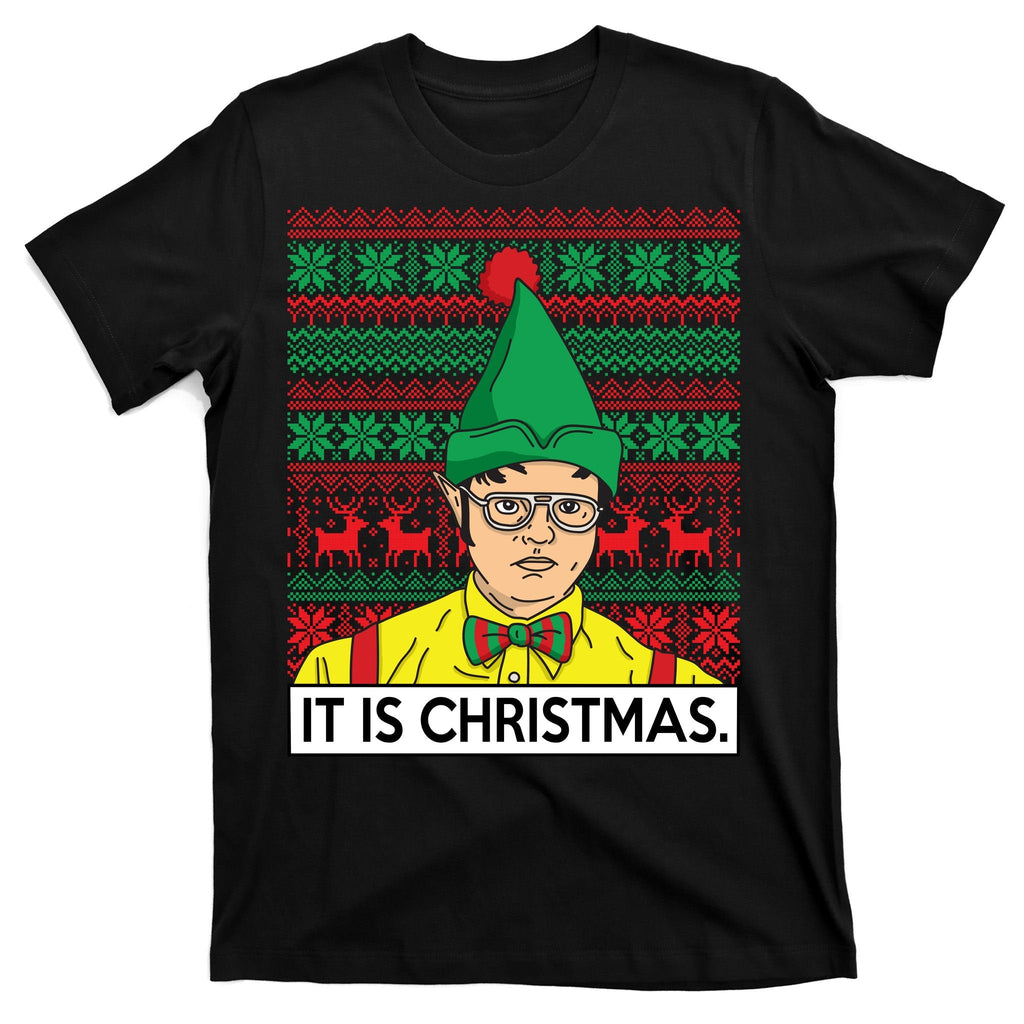 It Is Christmas Ugly Sweater Funny T-Shirt product image 7