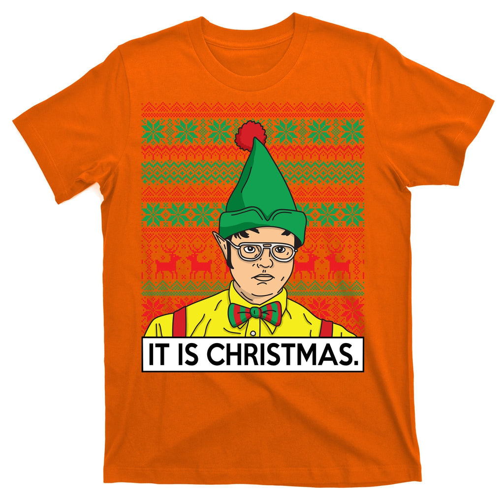 It Is Christmas Ugly Sweater Funny T-Shirt product image 5