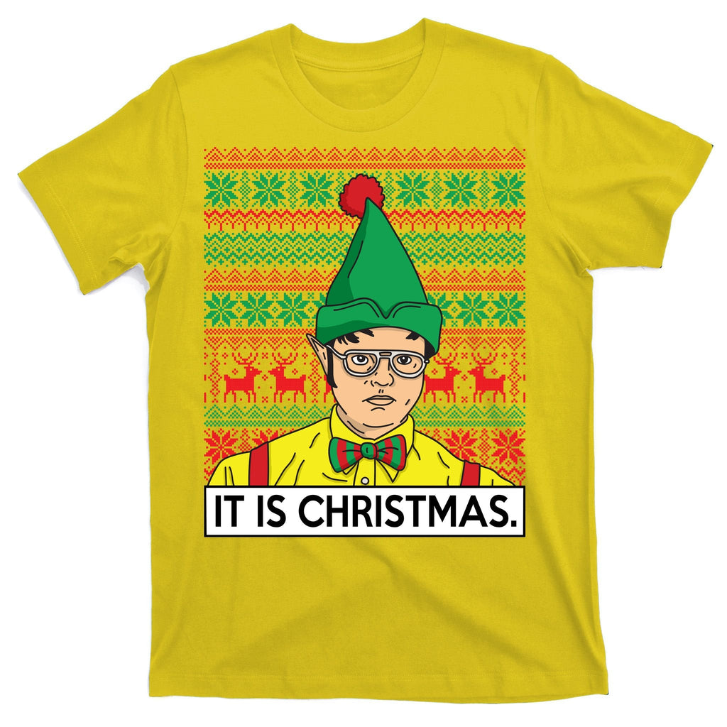 It Is Christmas Ugly Sweater Funny T-Shirt product image 3