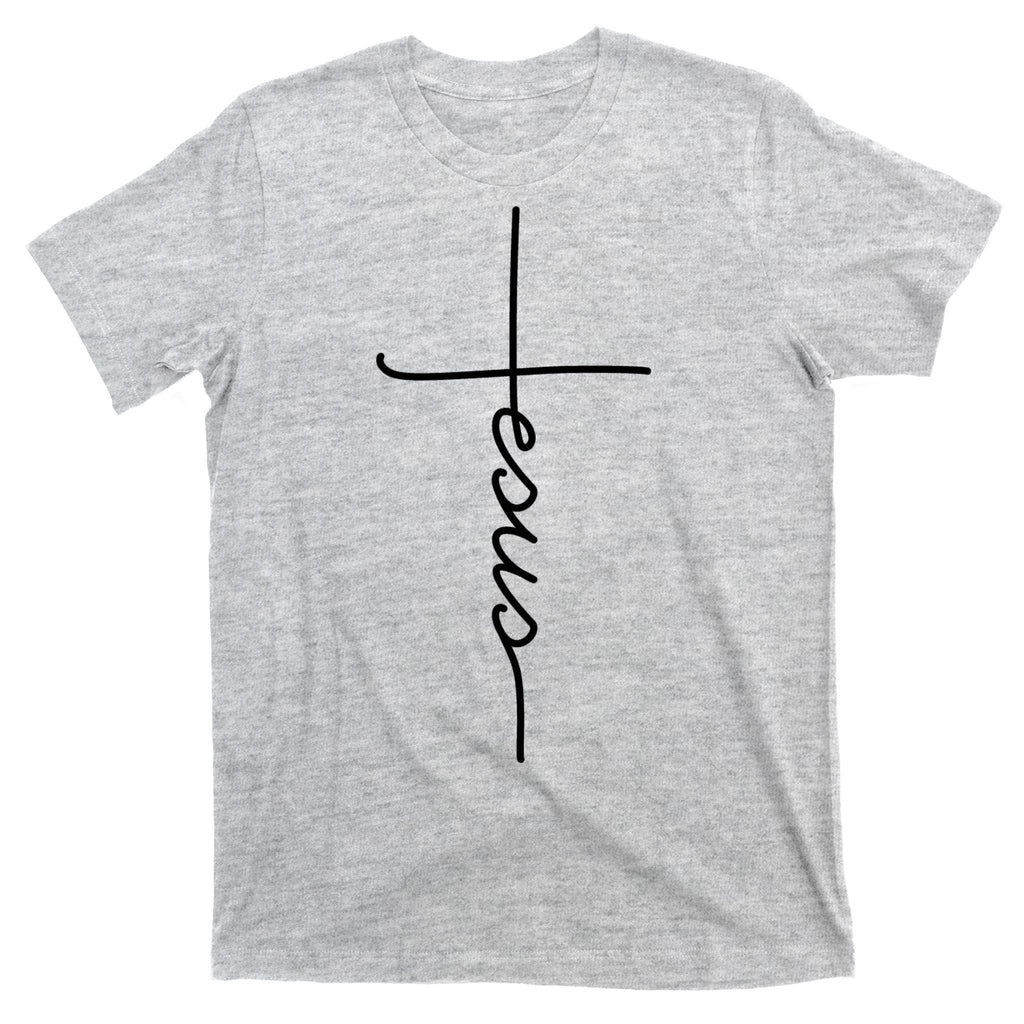 Jesus Christ Faith Christian Cross Logo T-Shirt product image 9