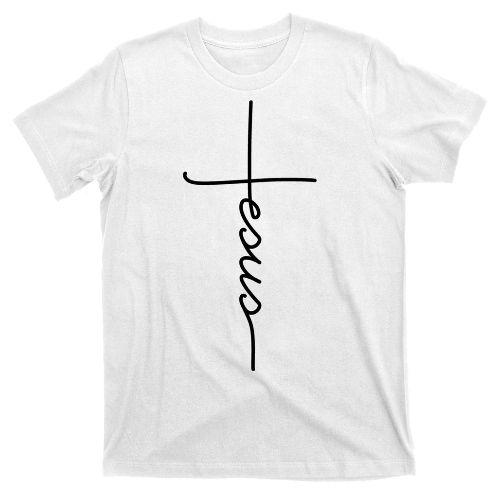 Jesus Christ Faith Christian Cross Logo T-Shirt product image 11