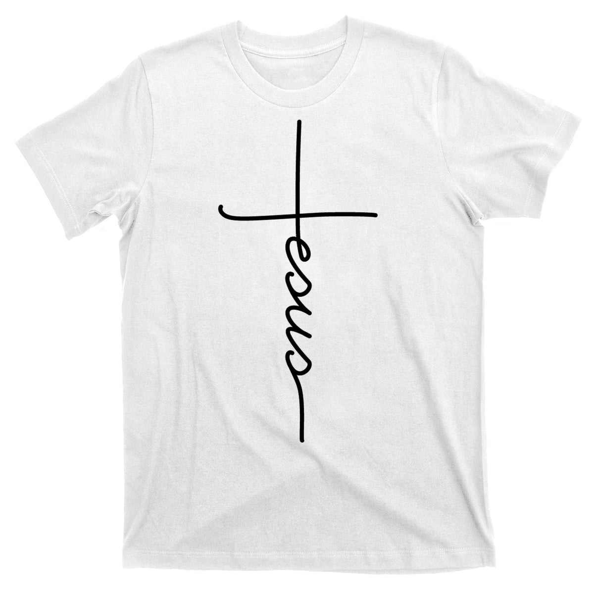 Jesus Christ Faith Christian Cross Logo T-Shirt product image 11
