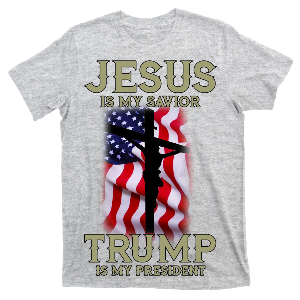Jesus Is My Savior Trump Is My President American Cross product image 9