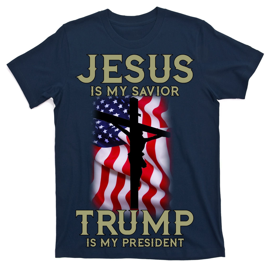 Jesus Is My Savior Trump Is My President American Cross product image 1