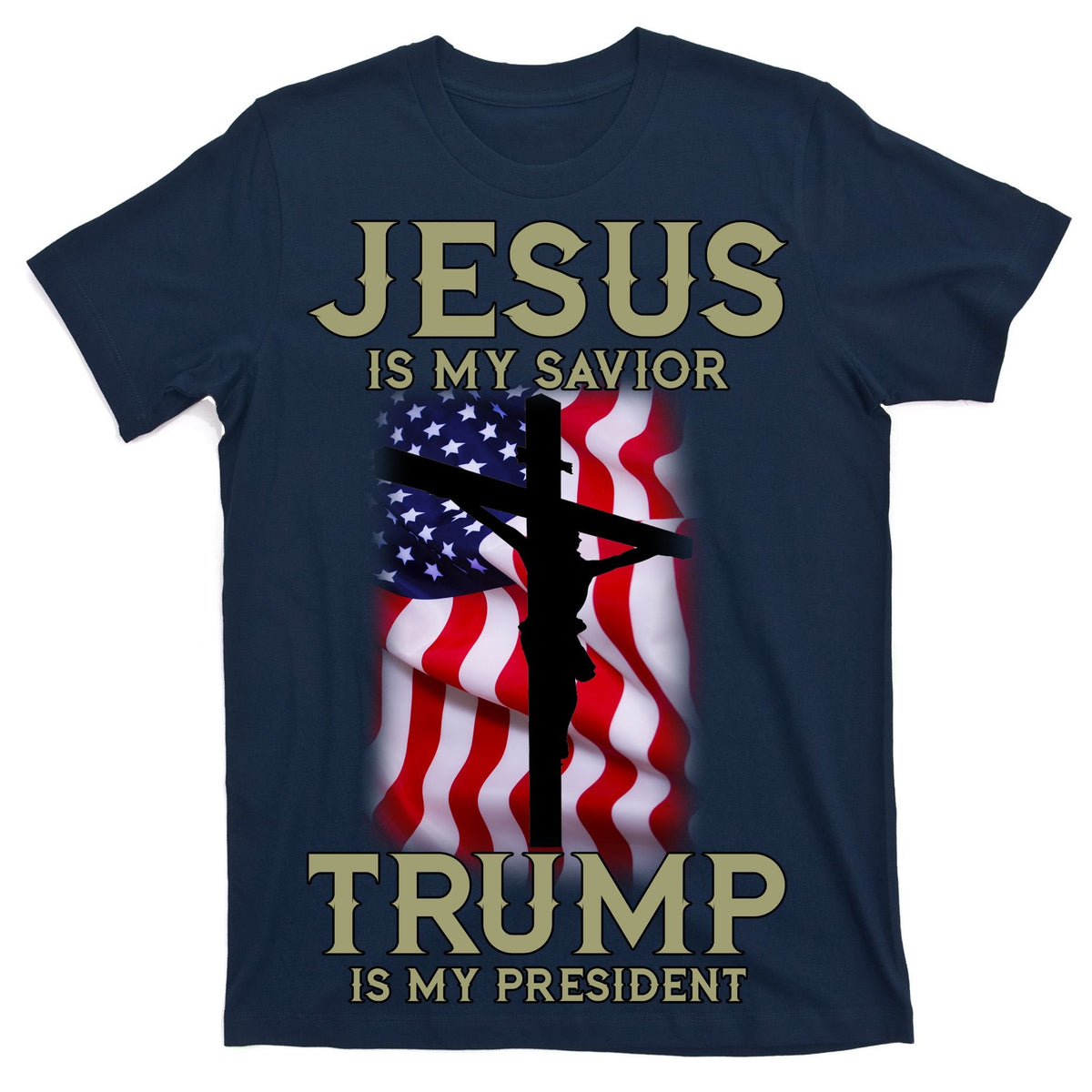 Jesus Is My Savior Trump Is My President American Cross product image 1