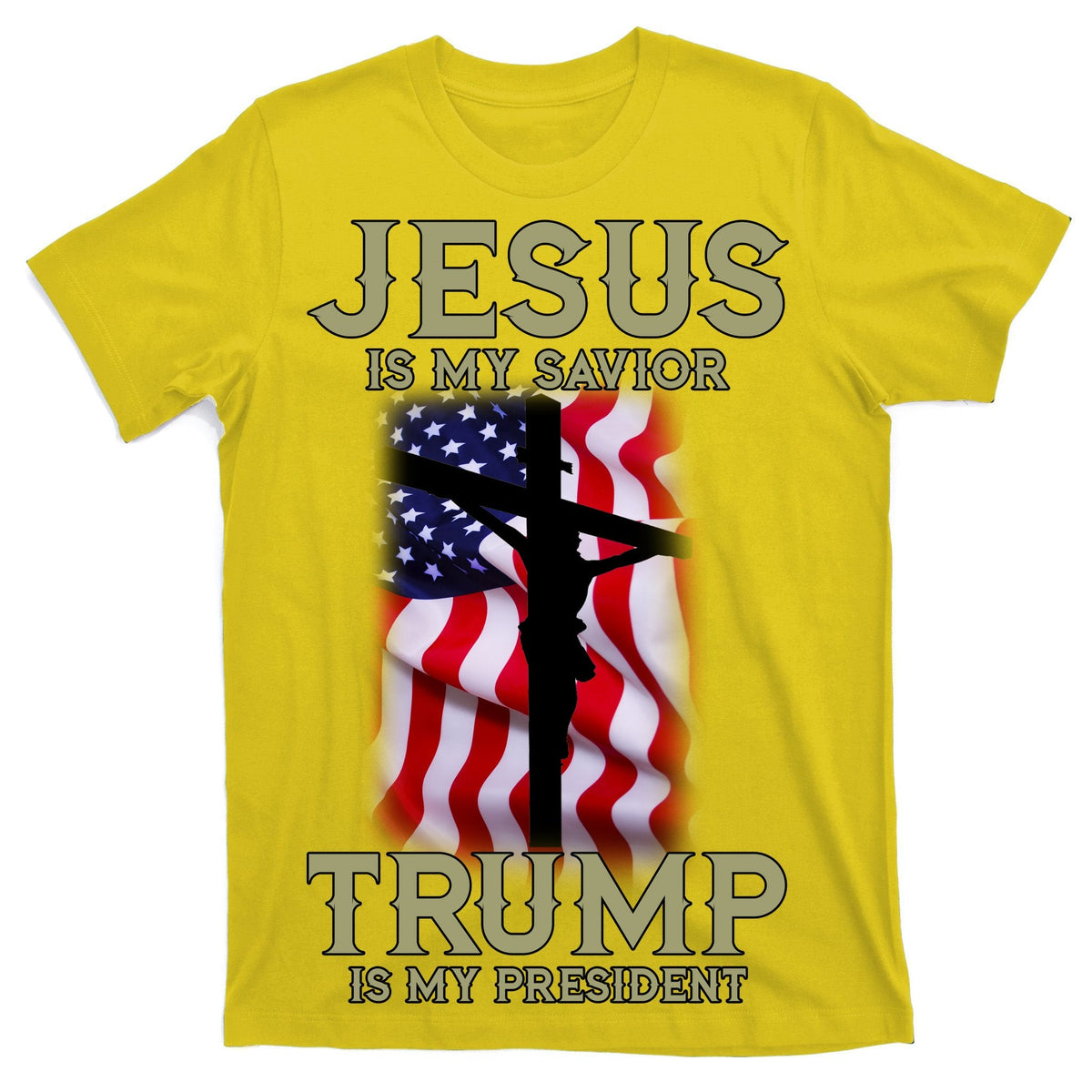 Jesus Is My Savior Trump Is My President American Cross product image 3