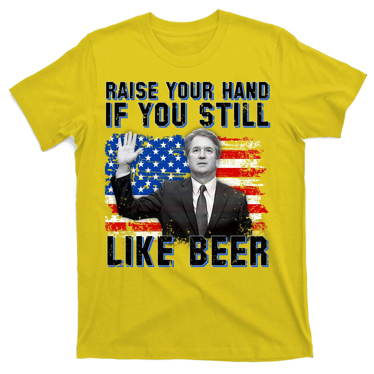 Kavanaugh Still Like Beer American Flag T-Shirt product image 3