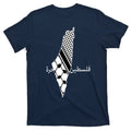 Keffiyeh Scarf Palestine Map Arabic Free T-Shirt product image 1