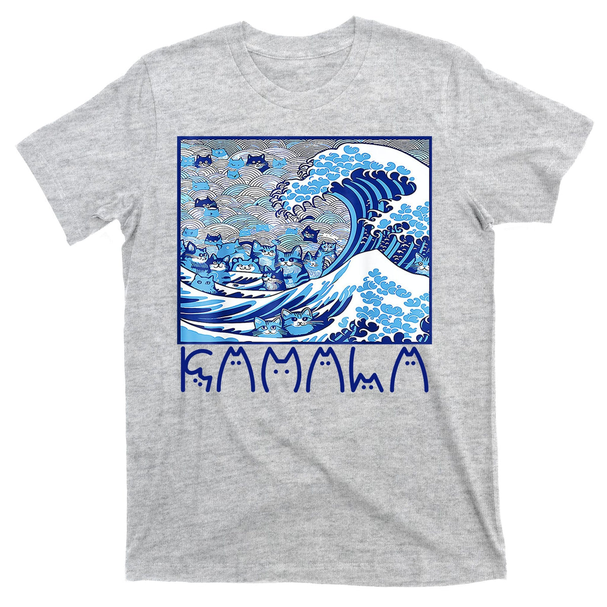 Kamala Harris Blue Cats Wave Funny Cat T-Shirt product image 9