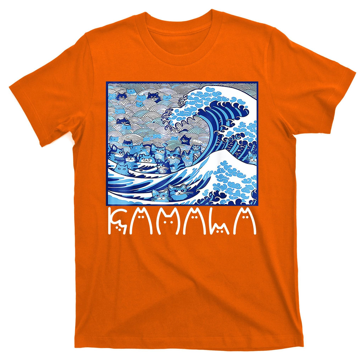 Kamala Harris Blue Cats Wave Funny Cat T-Shirt product image 5