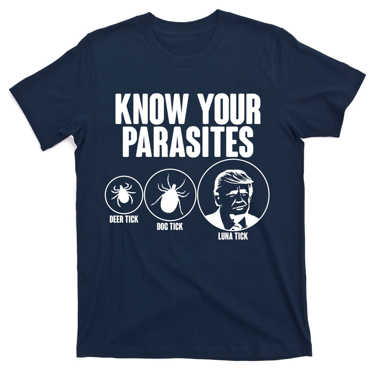 Know Your Parasites Deer Trick Dog Luna T-Shirt product image 1