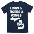 Lions Tigers Wings Oh MI Vintage T-Shirt product image 1