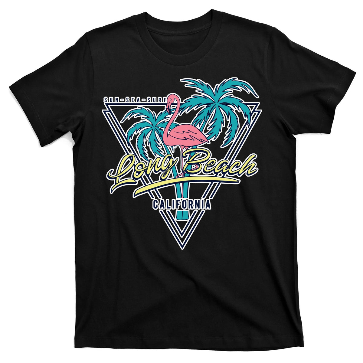 Long Beach California Retro Vibe T-Shirt product image 7