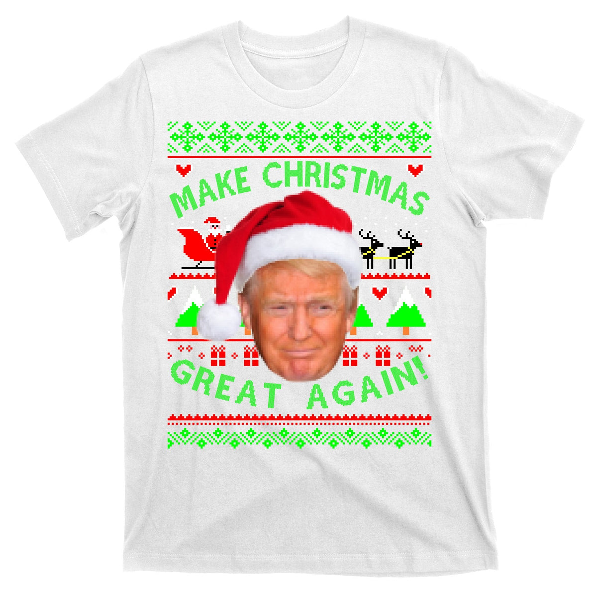 Make Christmas Great Again! Donald Trump Ugly Sweater product image 11