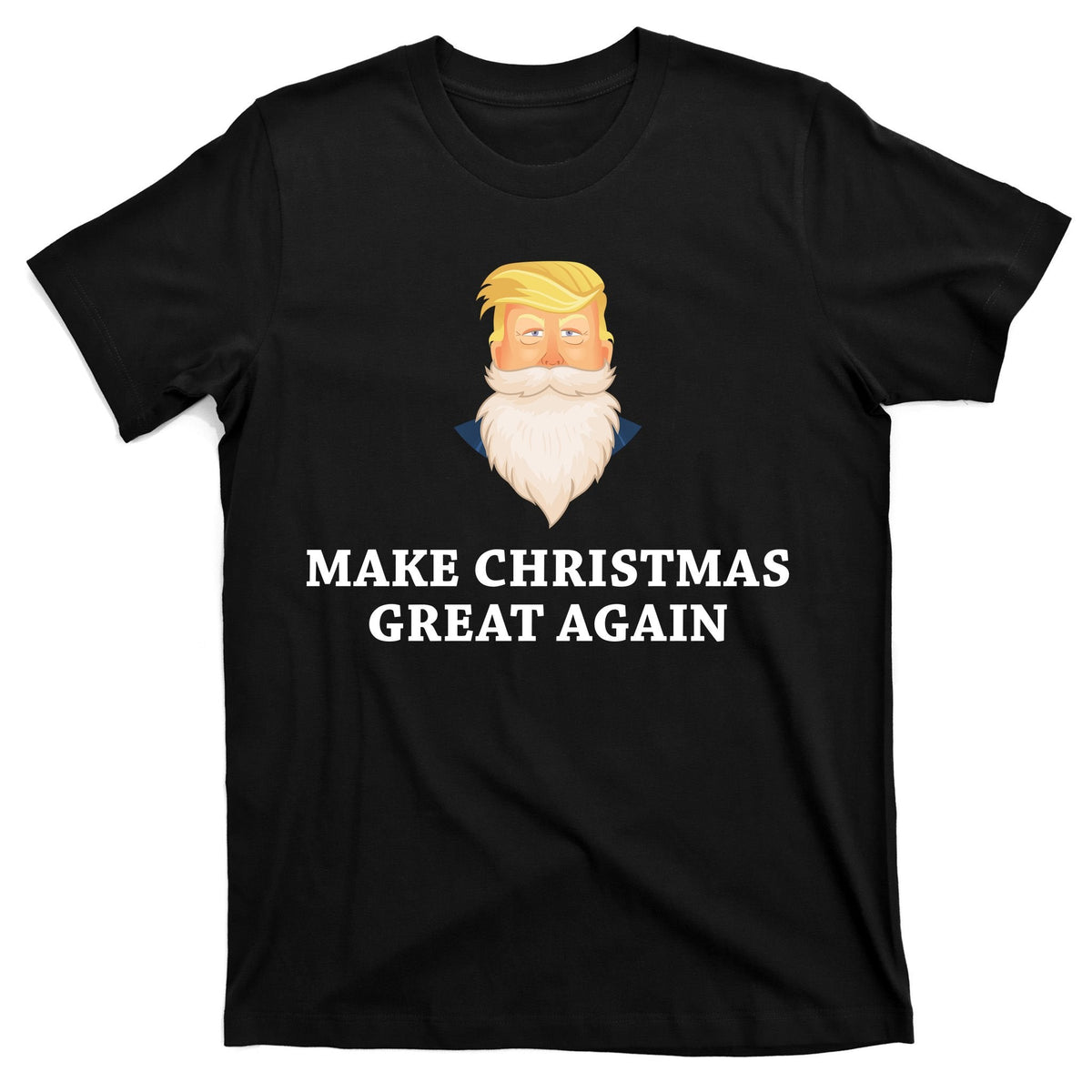 Make Christmas Great Again Santa Beard Trump T-Shirt product image 7