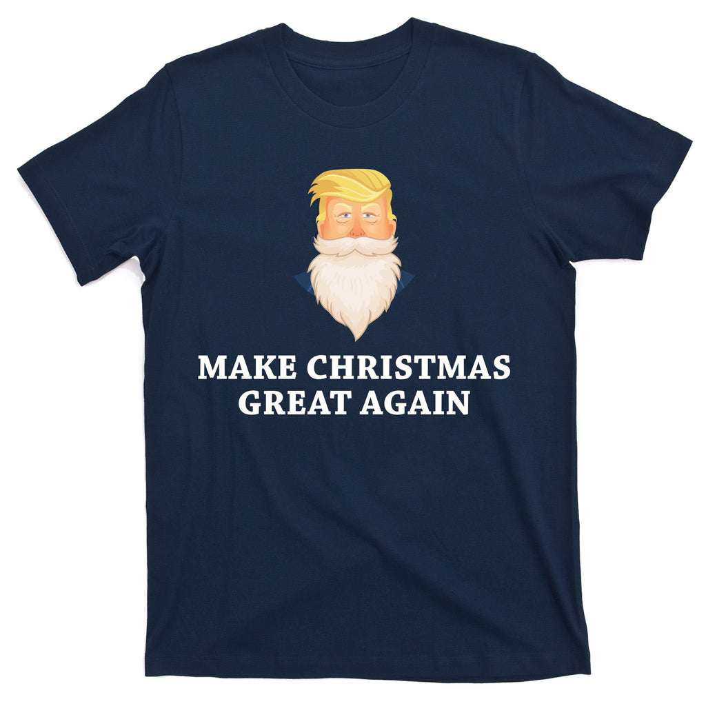 Make Christmas Great Again Santa Beard Trump T-Shirt product image 1