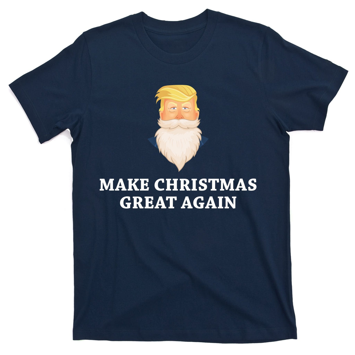 Make Christmas Great Again Santa Beard Trump T-Shirt product image 1