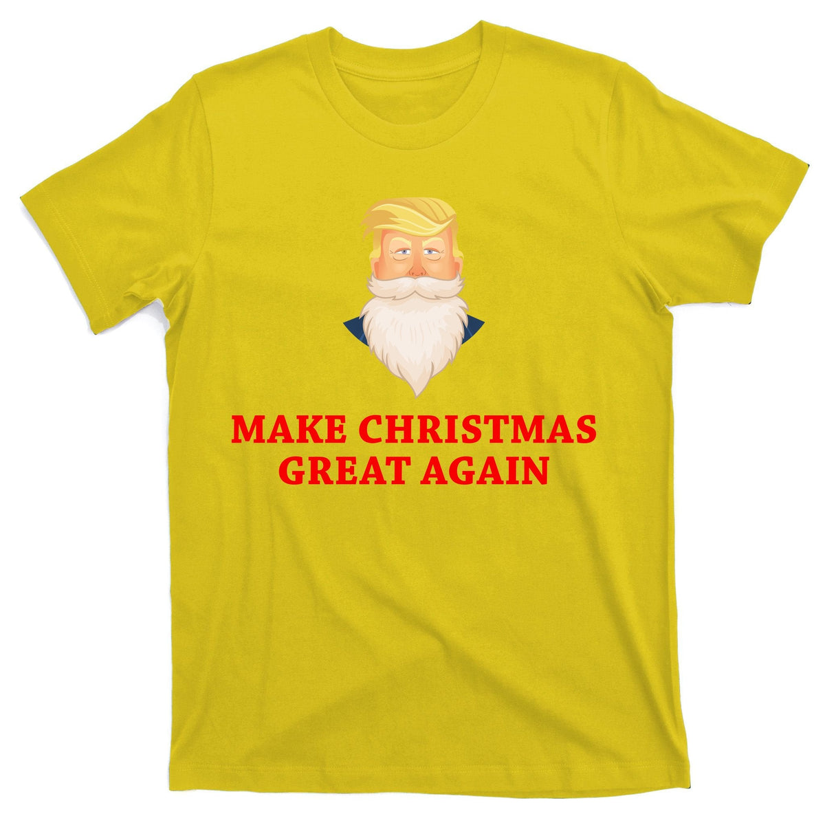 Make Christmas Great Again Santa Beard Trump T-Shirt product image 3