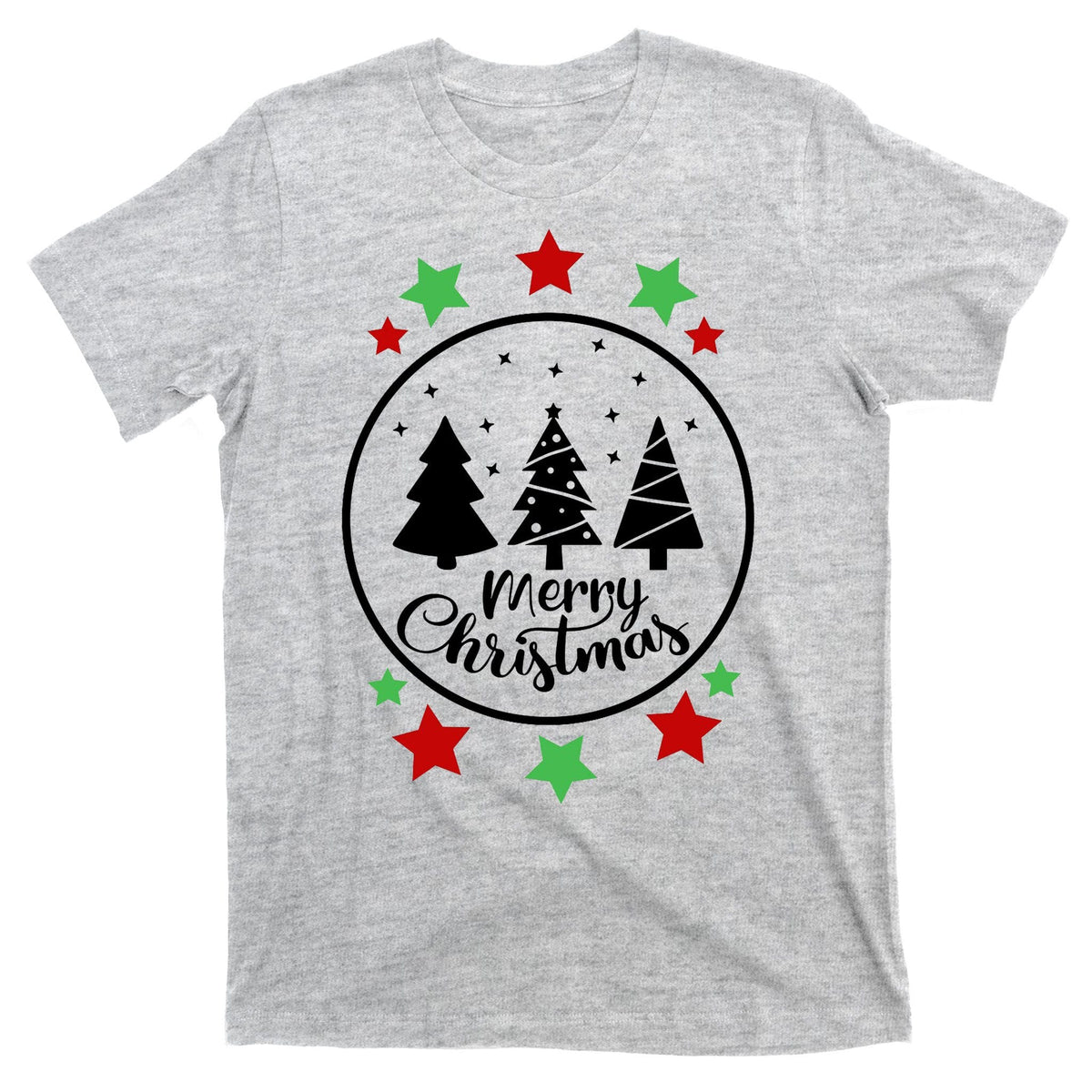 Merry Christmas Festive Circle Logo T-Shirt product image 9