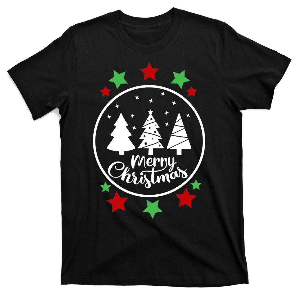 Merry Christmas Festive Circle Logo T-Shirt product image 7