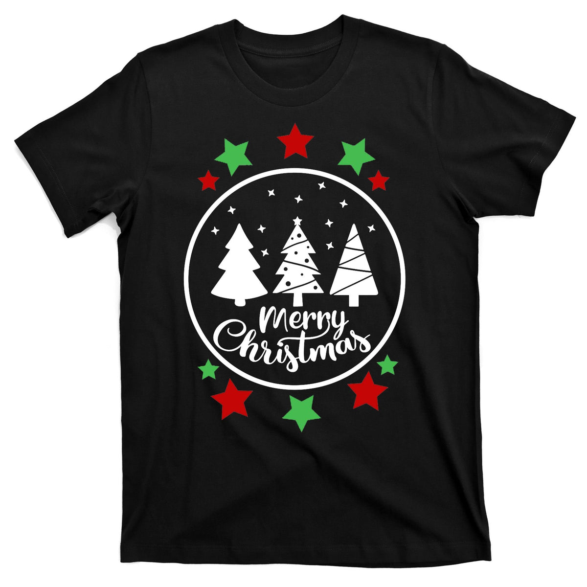 Merry Christmas Festive Circle Logo T-Shirt product image 7