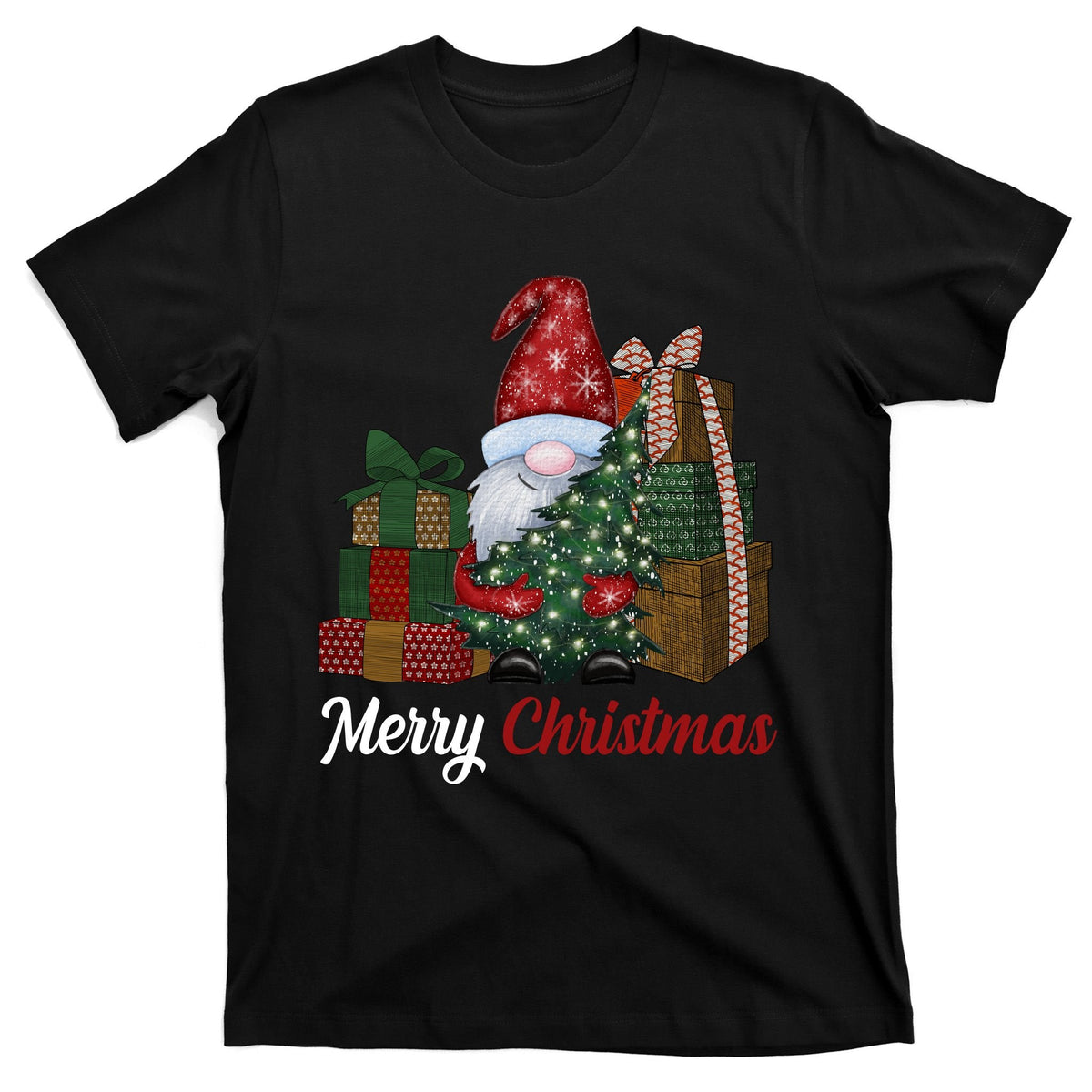 Merry Christmas Gnome Festive Holiday Gift T-Shirt product image 7