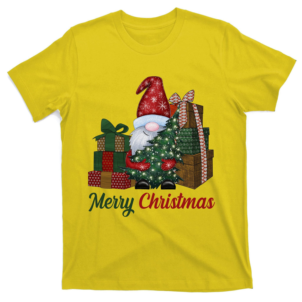 Merry Christmas Gnome Festive Holiday Gift T-Shirt product image 3