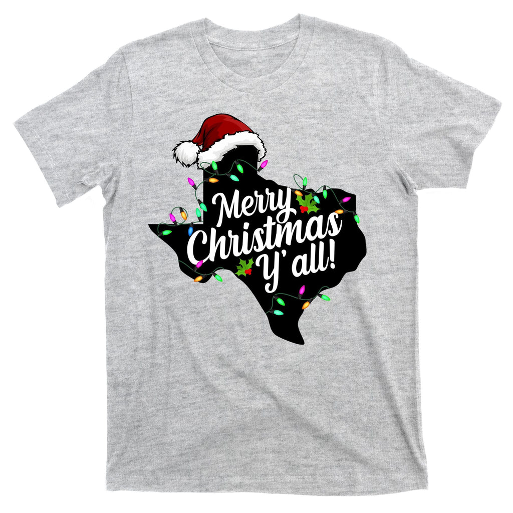 Merry Christmas Y'all Texas State T-Shirt