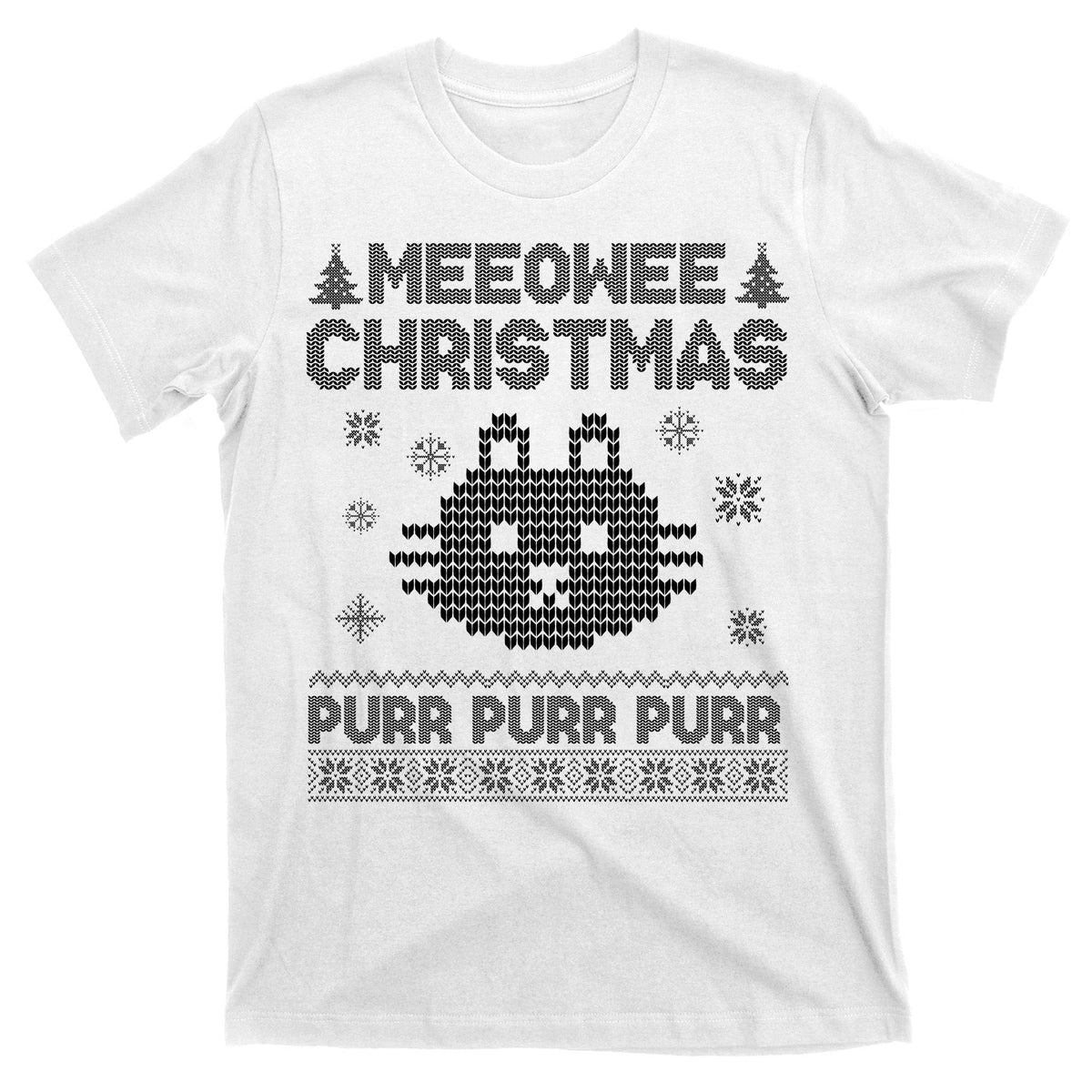Meeowee Christmas Ugly Sweater T-Shirt product image 11