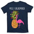 Mele Kalikimaka Flamingo Christmas T-Shirt product image 1