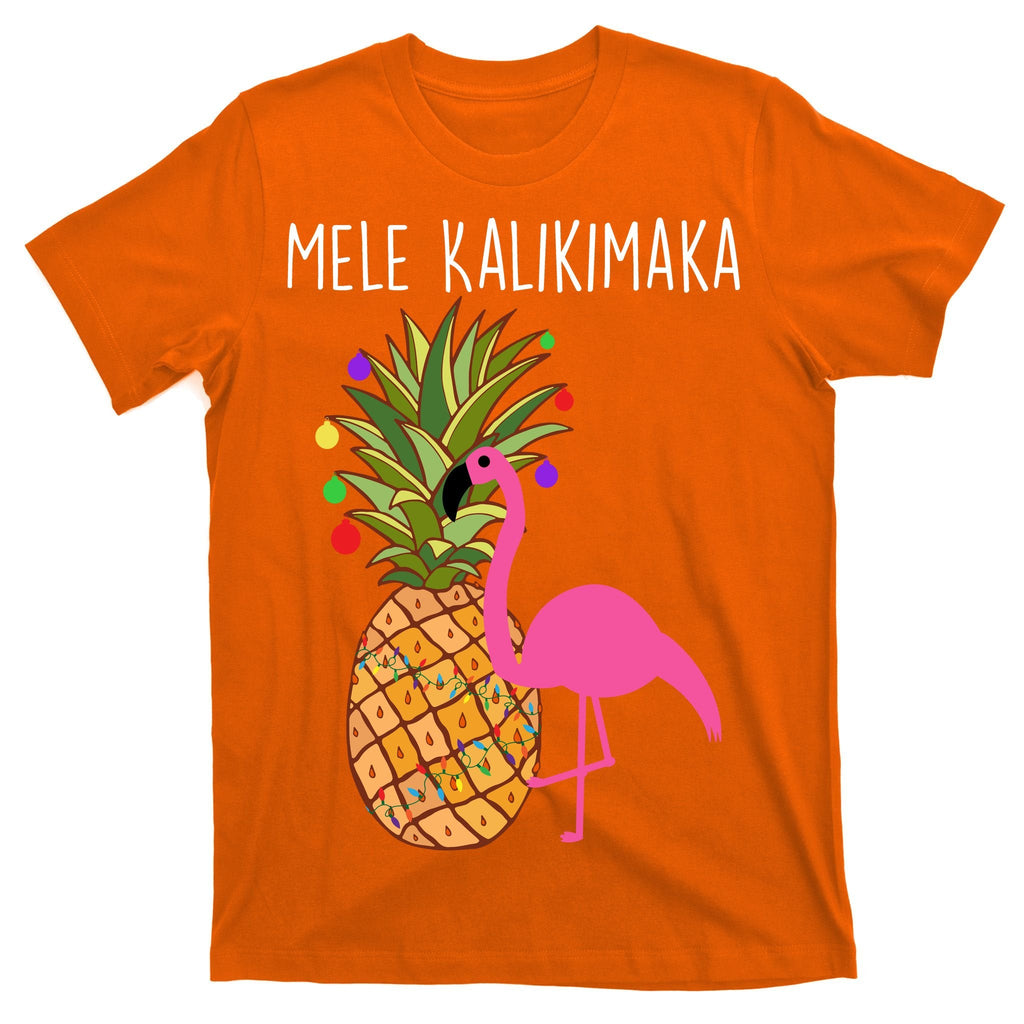Mele Kalikimaka Flamingo Christmas T-Shirt product image 5