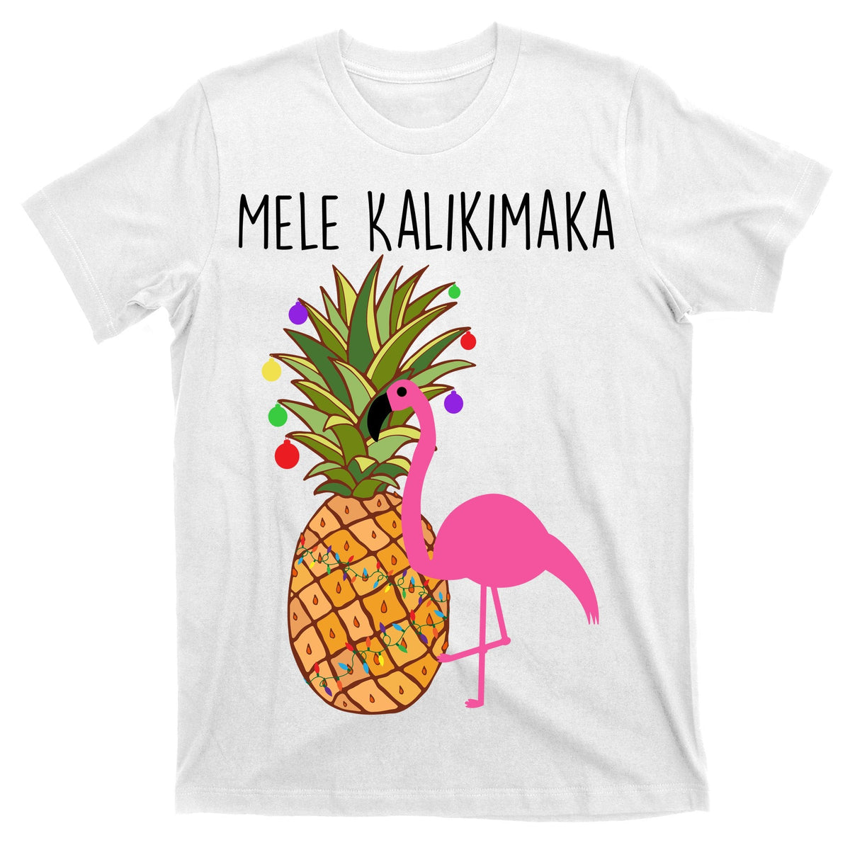 Mele Kalikimaka Flamingo Christmas T-Shirt product image 11