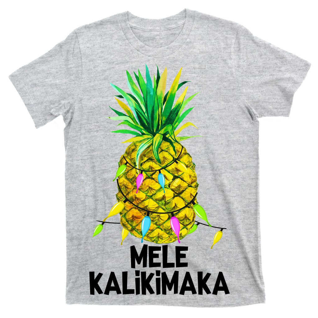 Mele Kalikimaka Pineapple Christmas lights T-Shirt product image 9