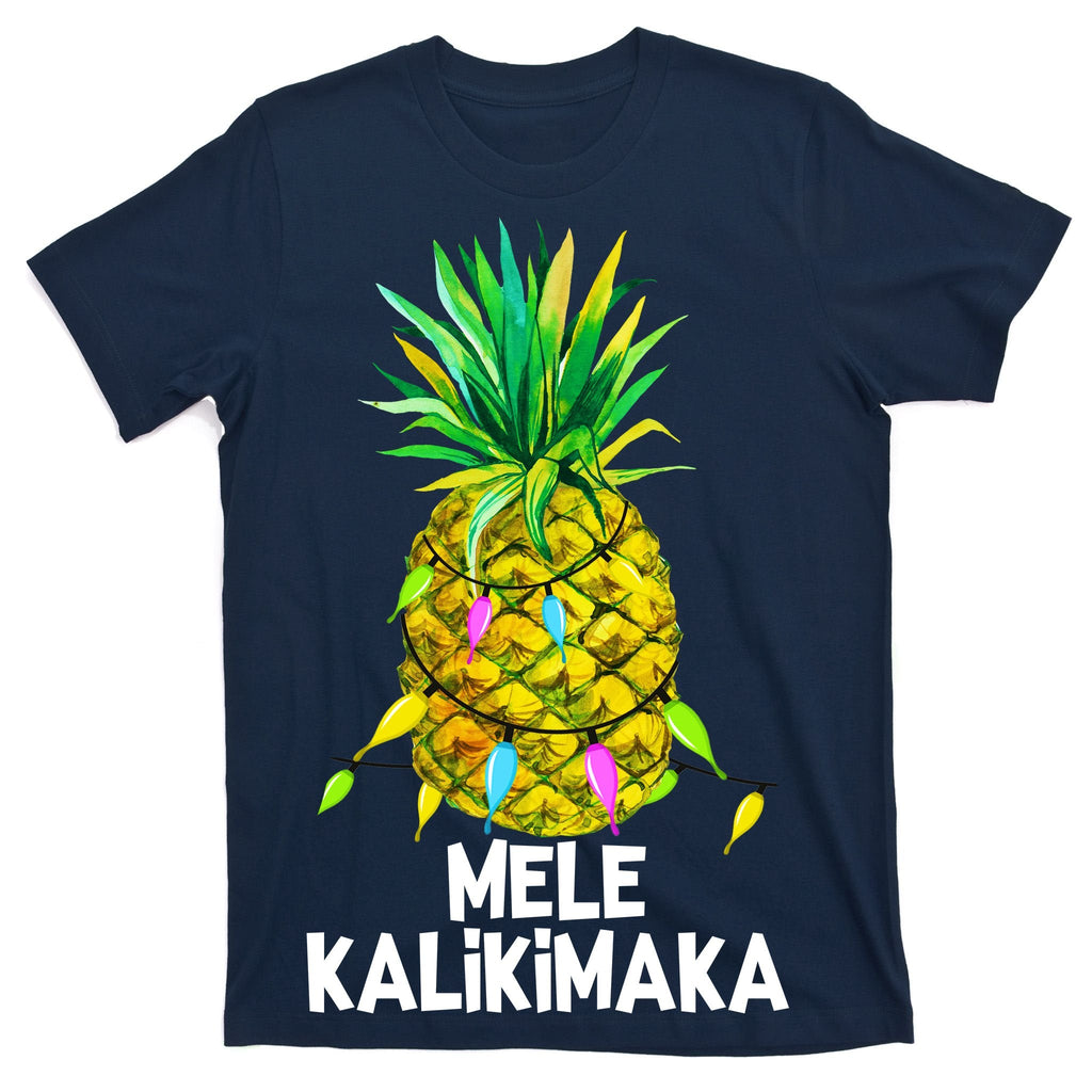Mele Kalikimaka Pineapple Christmas lights T-Shirt product image 1