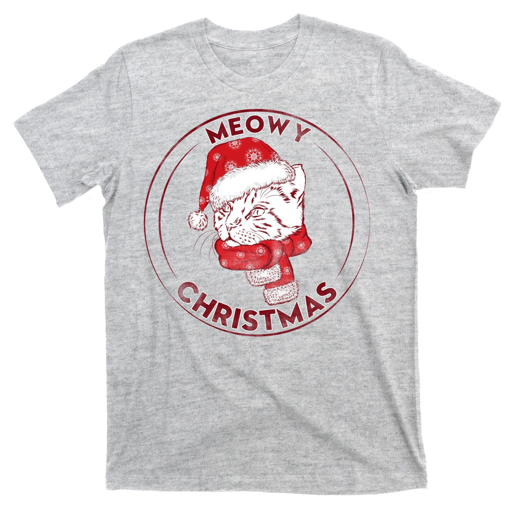 Meowy Christmas Emblem T-Shirt product image 9