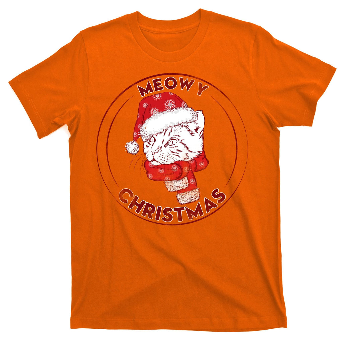 Meowy Christmas Emblem T-Shirt product image 5
